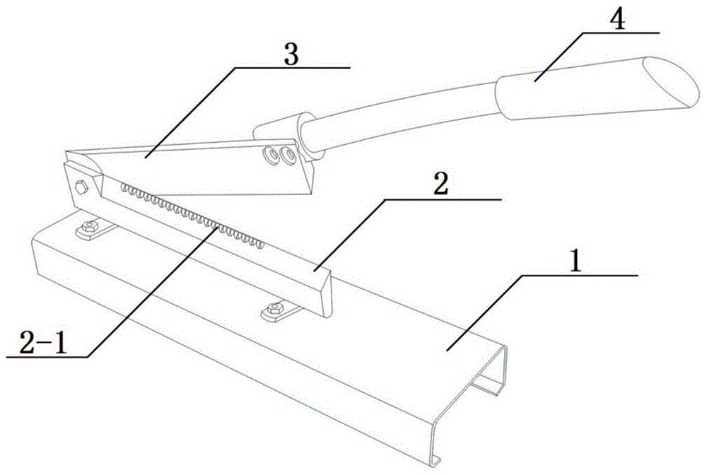 一種手動(dòng)苗木切割鍘刀